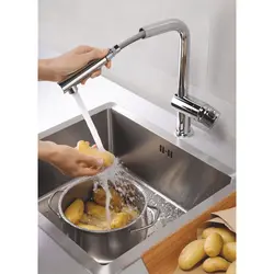 Kitchen taps with water filter photo