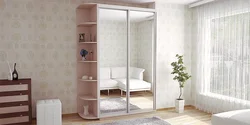 Wardrobes for the bedroom photo with a mirror inexpensively