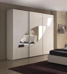 Wardrobes for the bedroom photo with a mirror inexpensively