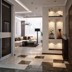 Living room hall interior