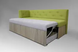 Прямой диван со спальным местом на кухню фото