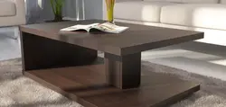 Müasir dizaynlı qonaq otağı masası