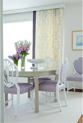 Lilac Chairs In The Kitchen Interior