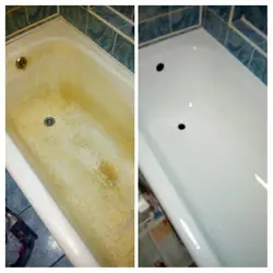 Restoration of bathtubs with acrylic reviews photos after a couple