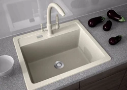 Kitchen sinks made of artificial stone dimensions photo