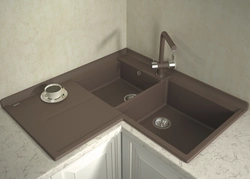 Kitchen sinks made of artificial stone dimensions photo