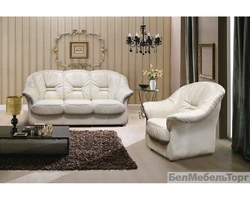 Sofa With Armchairs Set For The Living Room Photo