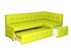 Corner kitchen sofa with sleeping place photo