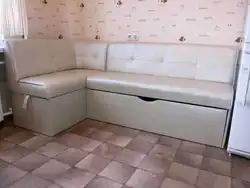 Канапа кутняя кухонная са спальным месцам фота