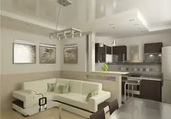 Kitchen design living room 38 sq m