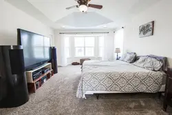 TV height in bedroom photo