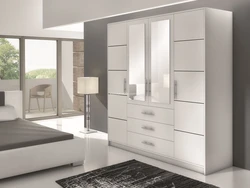 Modern style bedroom wardrobes with drawers photo