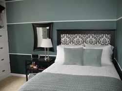 Bedroom design with bed along the wall