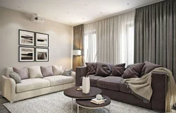 Living room design with sofa