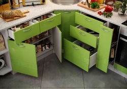 Trapezoid kitchen design