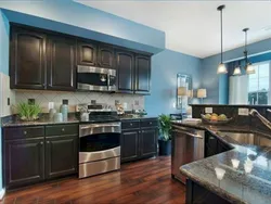 Color Combination With Chocolate Color In The Kitchen Interior