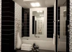 Bathroom Design With Dark Door