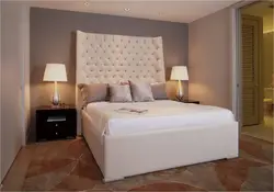 Bedroom design with a large bed photo