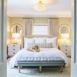 Дизайн спальни с большой кроватью фото