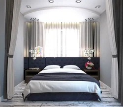 Дизайн спальни с большой кроватью фото
