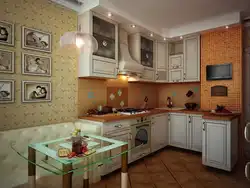 Дизайн кухни в доме п 68 интерьер
