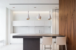 Straight kitchen design minimalism