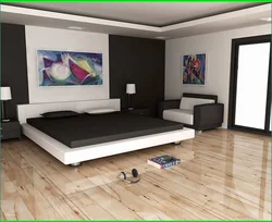 Bedroom Interior With Parquet