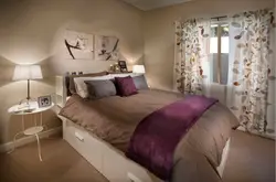 Bedroom Lilac Beige Photo