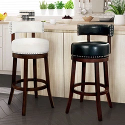 Stools in the kitchen interior