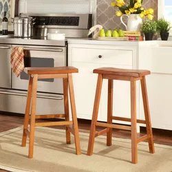 Stools in the kitchen interior