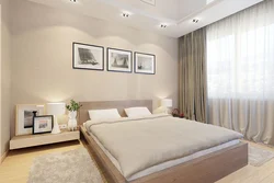 How to dilute a beige bedroom interior