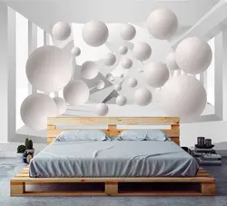 Дызайн спальні з шарамі