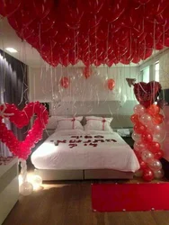 Bedroom design with balloons