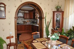 Kitchen Interior With Arch