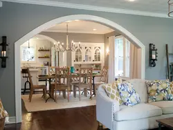 Kitchen Interior With Arch