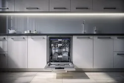 Посудомоечная машина в интерьере кухни