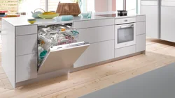 Посудамыйная машына ў інтэр'еры кухні
