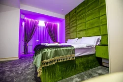 Lilac Green Bedroom Interior