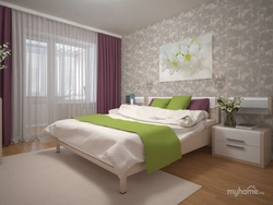 Lilac Green Bedroom Interior