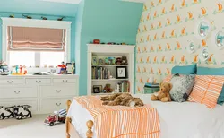 Color combination in the interior of a children's bedroom