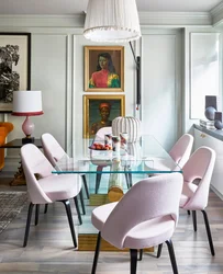 Chairs in the interior of the kitchen living room