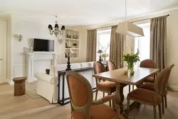 Столы в интерьере кухни гостиной