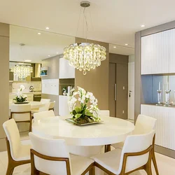 Tables In The Interior Of The Kitchen Living Room