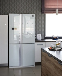 Haier refrigerator in the kitchen interior