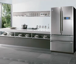 Холодильник хайер в интерьере кухни