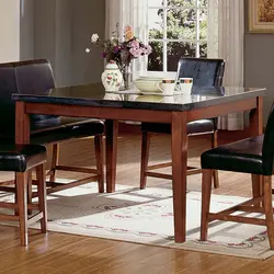 Rectangular Table In The Kitchen Interior