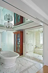 Mirror ceiling bath photo