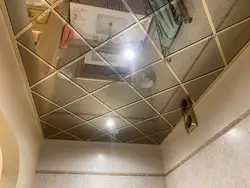 Зеркальный потолок ванна фото