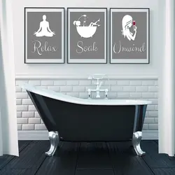 Постеры в ванной фото