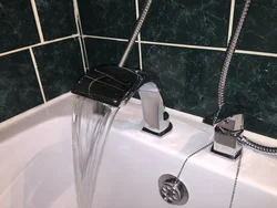 Mortise mixer for bathtub photo
